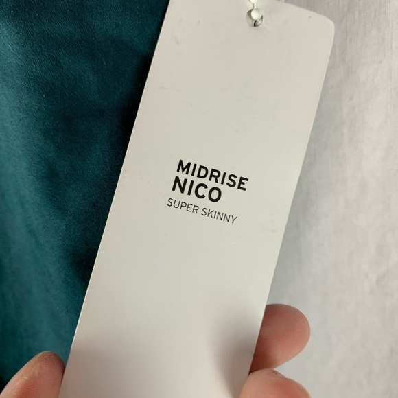 Hudson mid rise nico blue/green jeans - Picture 4 of 7